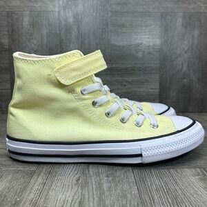 Converse High Top Sneakers Youth 2 Yellow Canvas Hook and Loop NEW